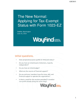 Form 1023-EZ Application Guide