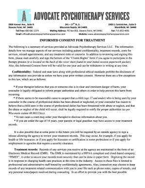 Informed Consent for Treatment