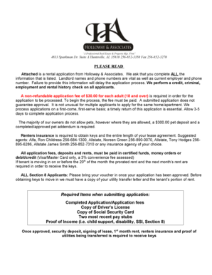 Rental Application Form
