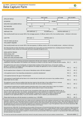 Accident Sickness Unemployment Insurance Application Form