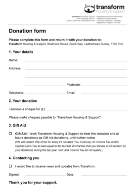 Donation Form