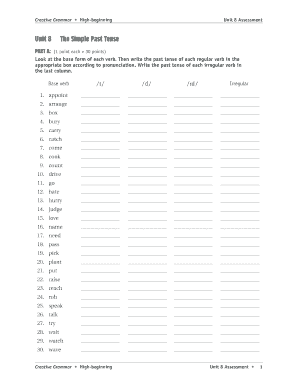 Unit 8 Assessment