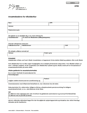 On-Call Substitute Employment Letter