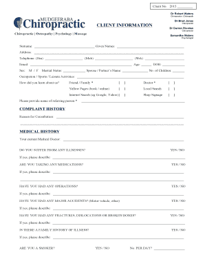 Patient Intake Form