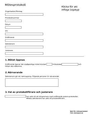 Meeting Minutes Template