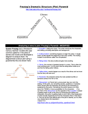 Fillable Online Freytags Dramatic Structure (Plot) Pyramid Fax Email ...
