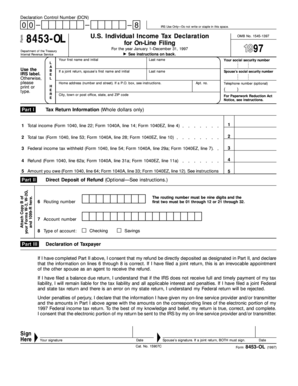 IRS Form 8453-OL