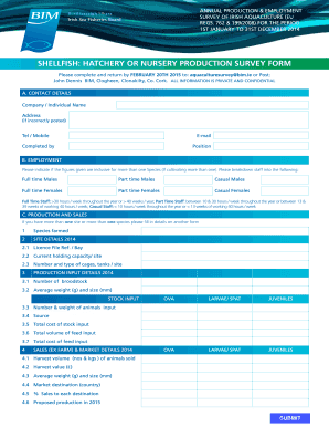 Aquaculture Production and Sales Report