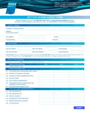 Agricultural Production and Sales Form