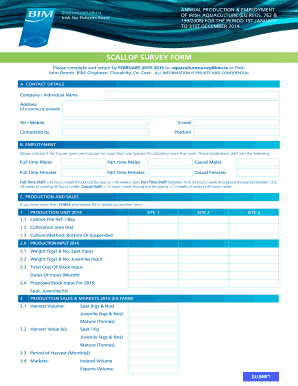Aquaculture Production and Sales Form