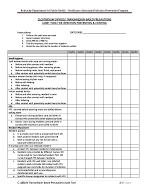 Kentucky C. Difficile Audit Tool