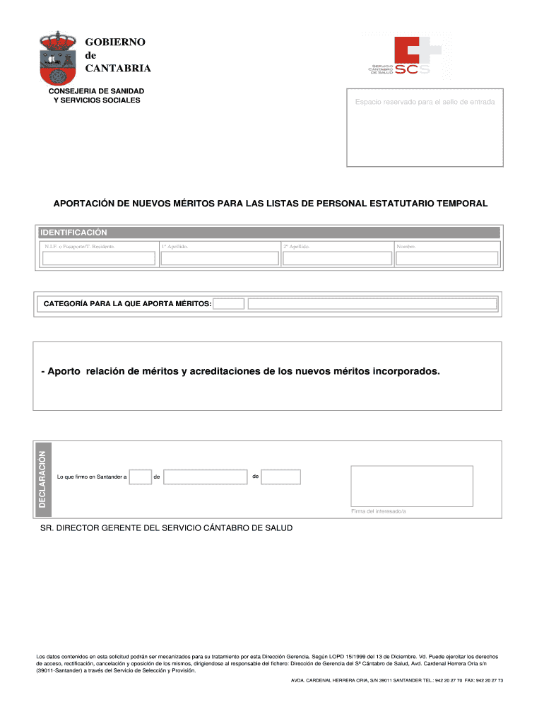 APORTACI N DE NUEVOS M RITOS PARA LAS LISTAS DE Vista previa en la página 1