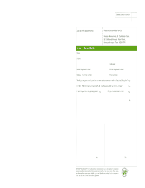 St Cuthberts Care Job Application Form
