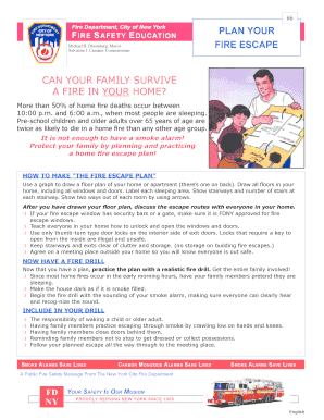 New York City Fire Escape Plan