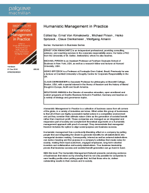 Humanistic Management in Practice