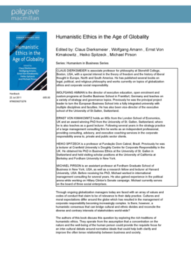 Humanistic Ethics in the Age of Globality Book Order Form