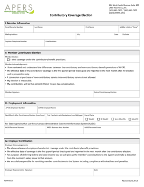 Contributory Coverage Election Form