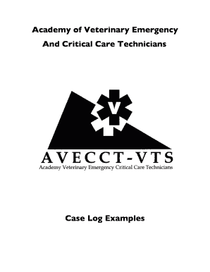 Case log examples - Case Log Examples - Academy of Veterinary Emergency & Critical ... - avecct