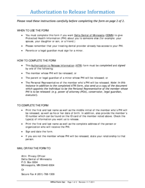 Authorization to Release Information