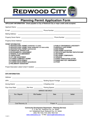 Planning Permit Application Form