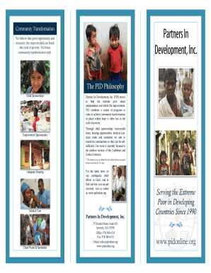 Partners In Development Donation Form