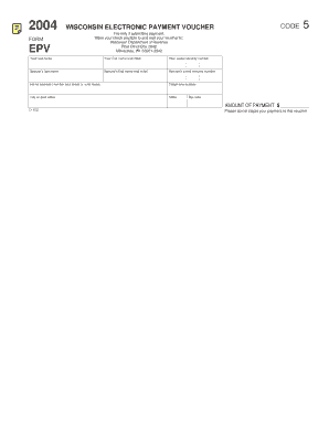Wisconsin Electronic Payment Voucher