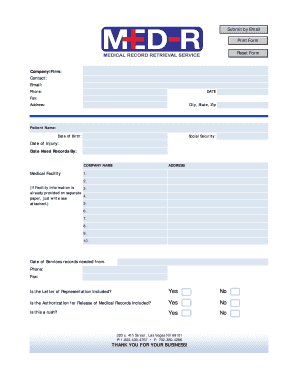 Medical Records Request Form
