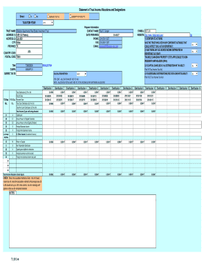 Statement of Trust Income Allocations and Designations