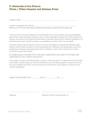 Stewards of the Future Media Consent Form