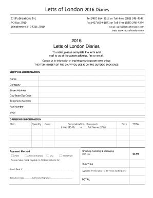 website retail orderform