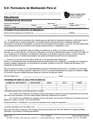 Formulario de Medicación