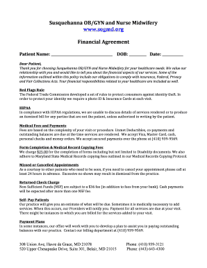 Susquehanna OB/GYN Financial Agreement