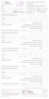Millrose Country Store Order Form