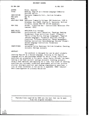 Banking ESL Workbook