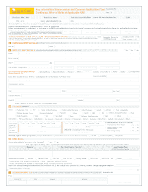 Mutual Fund Application Form