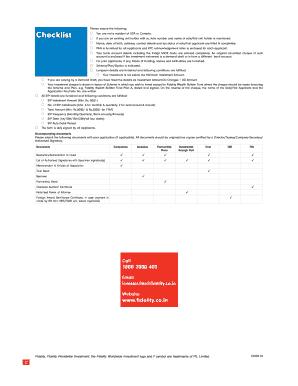 Fidelity Mutual Fund Application Form