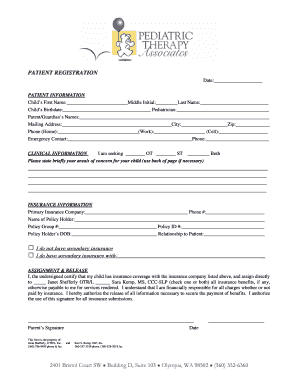 Patient Registration Form