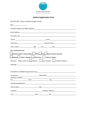 Patient Registration Form