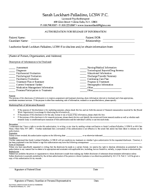 Authorization for Release of Information