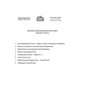 School Registration Form