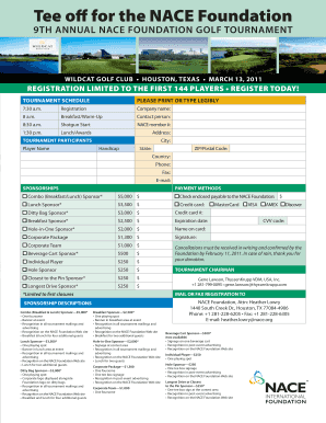 Download the Golf Tournament form