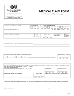 Medical Claim Form