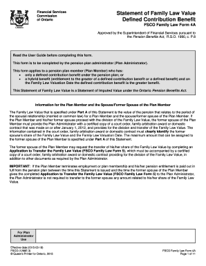 Ontario Family Law Form 4A