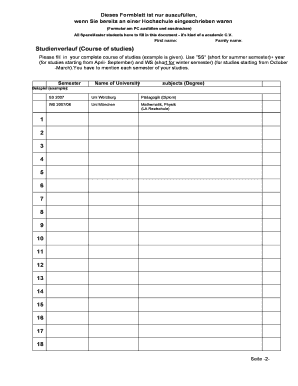 Academic CV Form