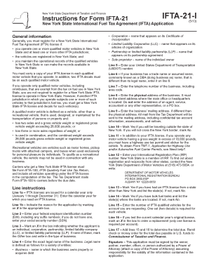 New York State IFTA Application