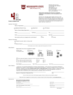 MSU Express Setup Form