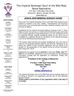 John M Kerr Bursary Award Application 2014.doc - iscwr