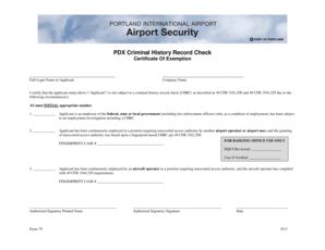Certificate Of Exemption