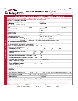 Employer’s Report of Injury