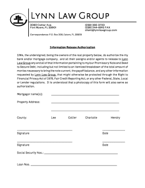 Information Release Authorization